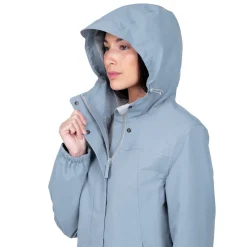 Women's Fleece Lined Rain Jacket | Dusty Blue