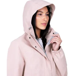 Women's Fleece Lined Rain Jacket | Light Pink
