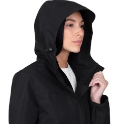 Women's Fleece Lined Rain Jacket | Black
