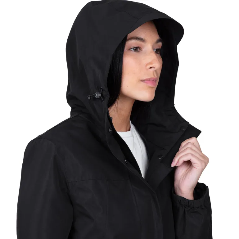Women's Fleece Lined Rain Jacket | Black