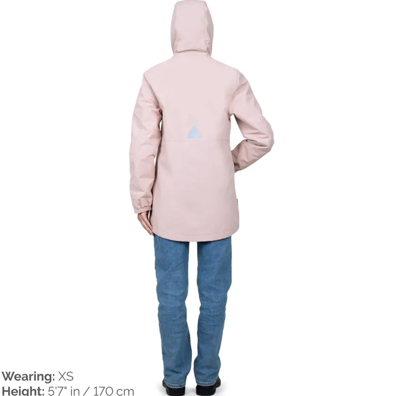 Women's Fleece Lined Rain Jacket | Light Pink