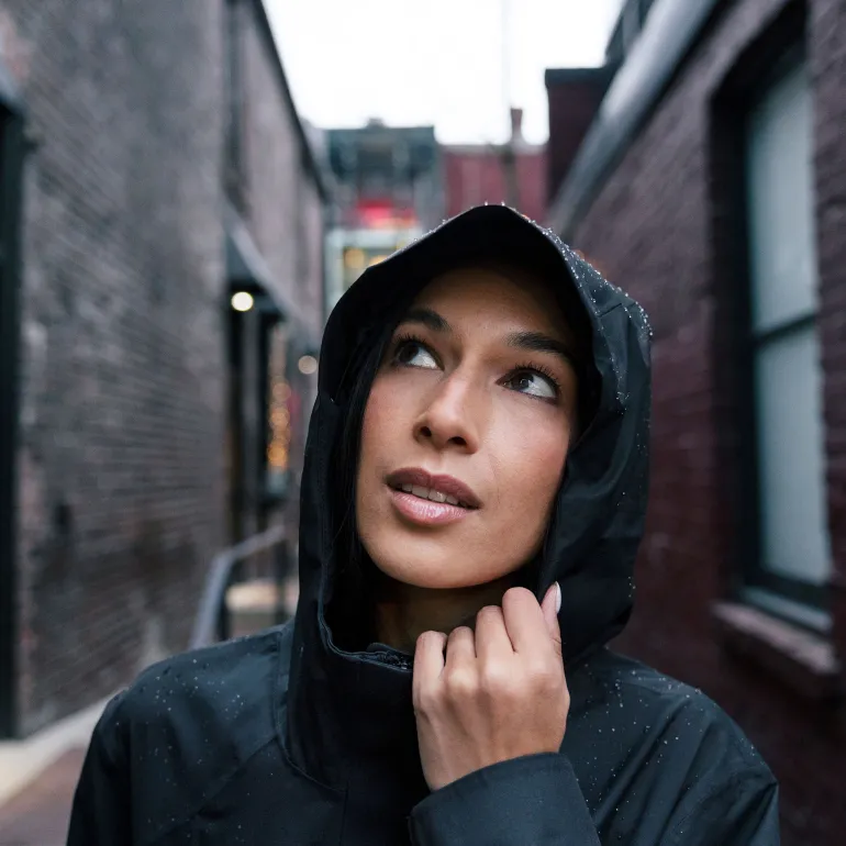 Women's Waterproof Rain Jackets | Black
